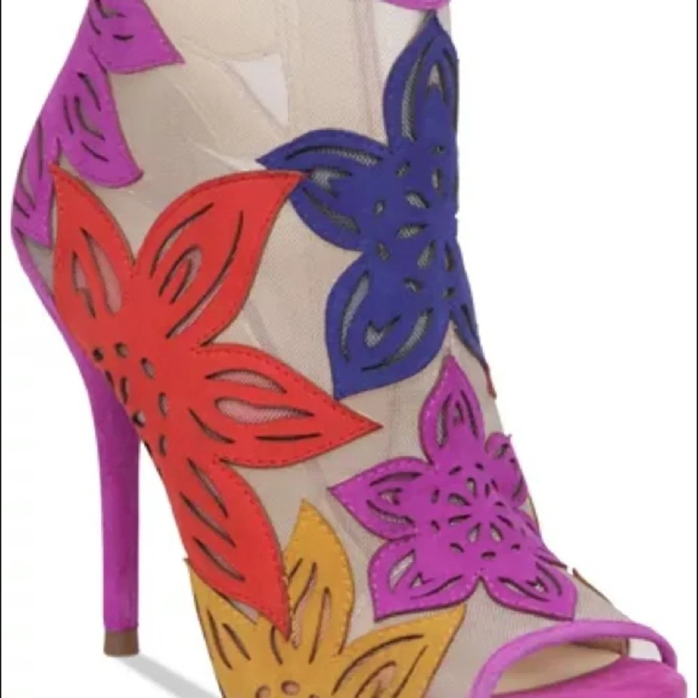💙🩷NWOB Jessica Simpson Bliths Floral & Mesh Booties🩷💙 - Picture 6 of 11